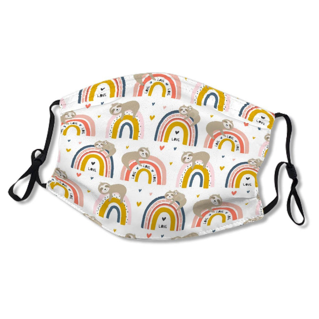 Cute Rainbow Sloth Pattern No. OR8HKS