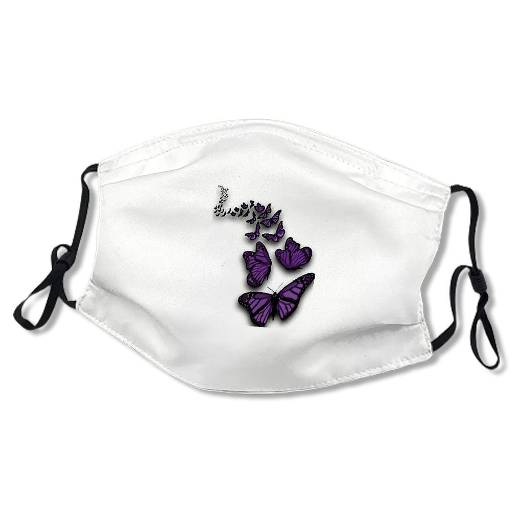 Purple Butterfly Emoji vintage No.PIKP6S