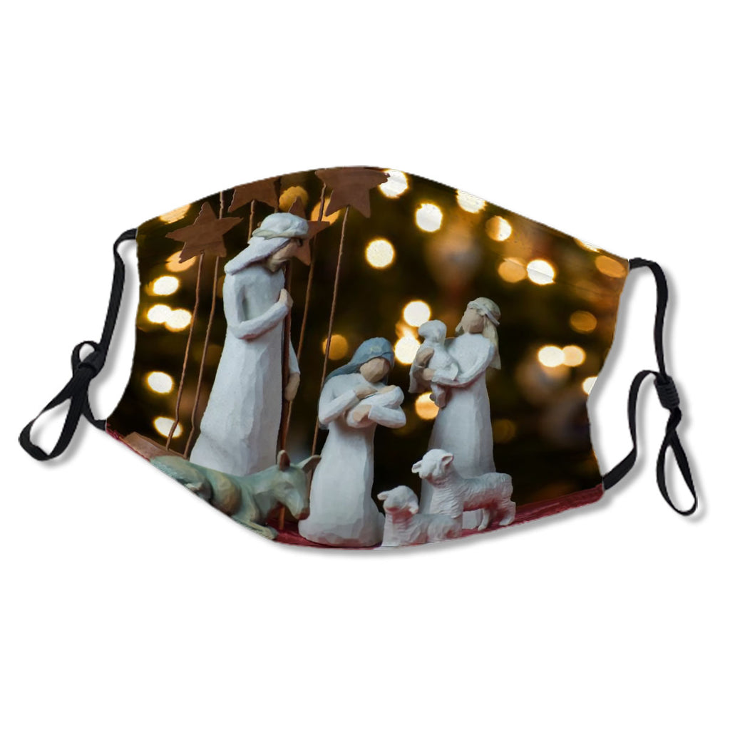 Blurred Bokeh Lights And Noel Nativity No.PODHAO