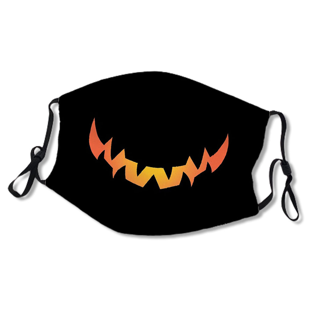mask - Halloween 2020 - scary pumpkin smile Mask No.PR5U8Y