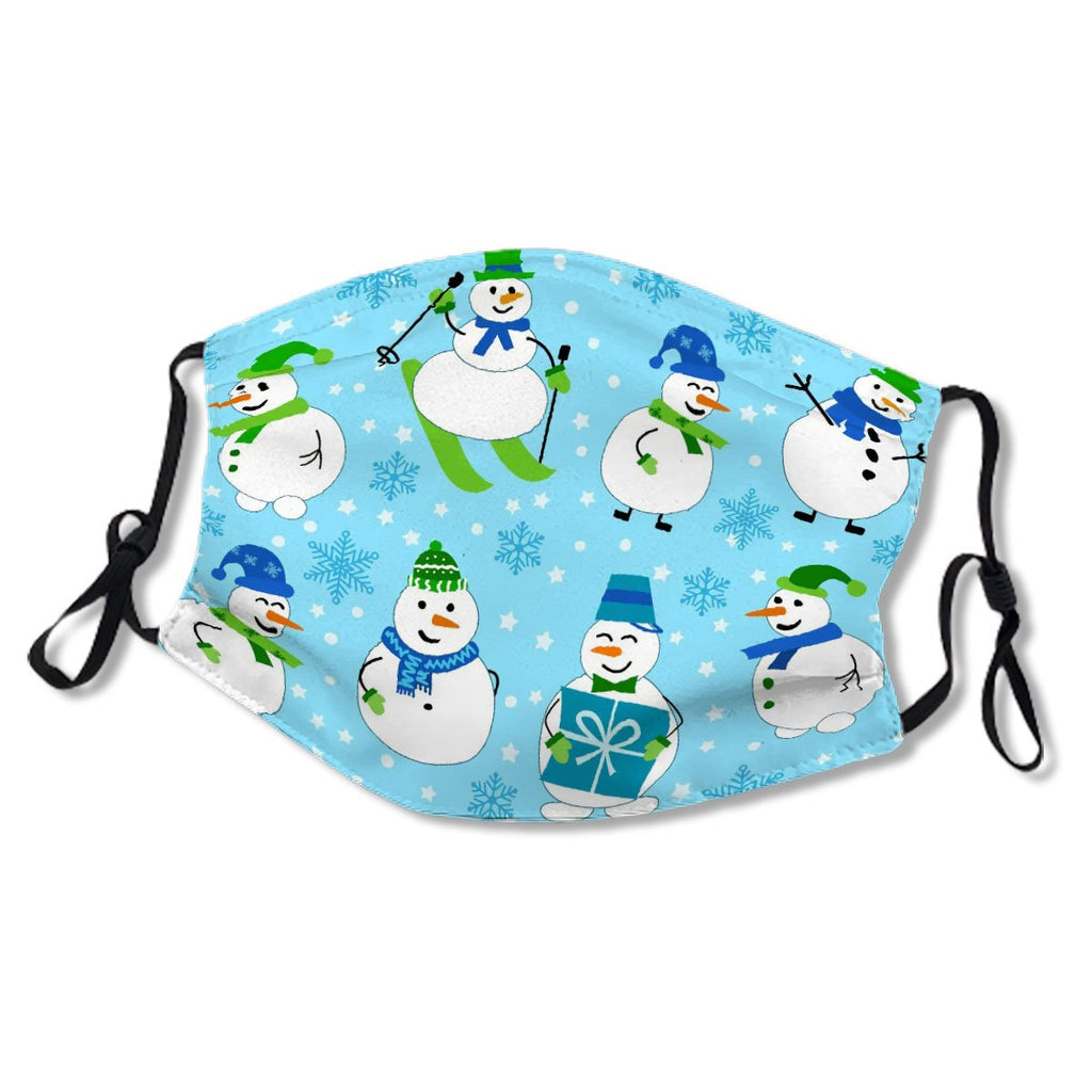 Winter Pattern With Snowmen And Snowflakes No.Q87Q4G