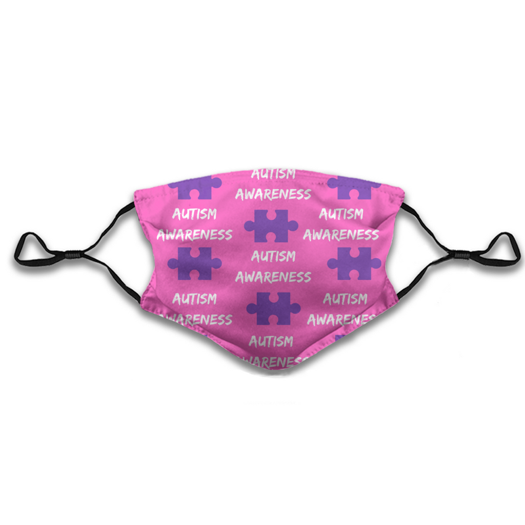 Autism Awareness Mask in Pink and Purple No.Q8PHDF