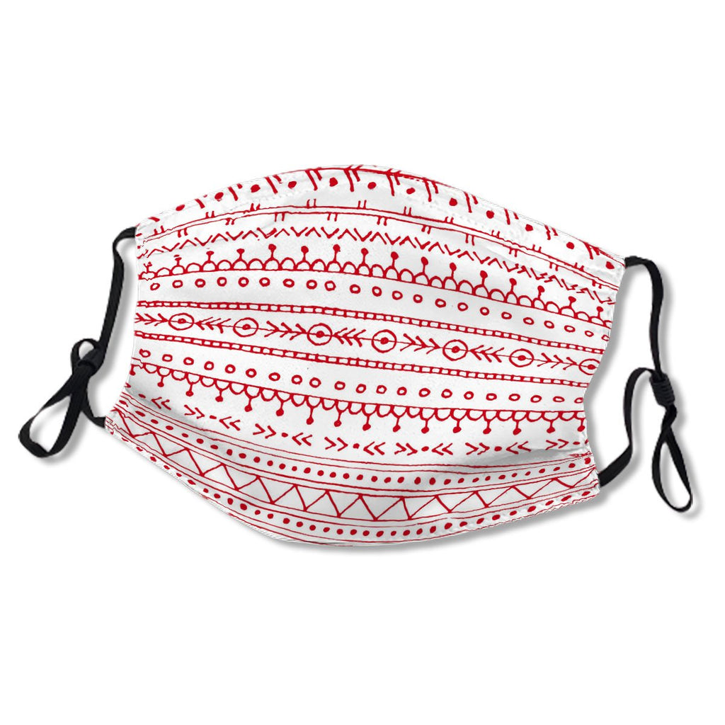 Fresh And Pretty Red And White Tribal No. Q9GM5F