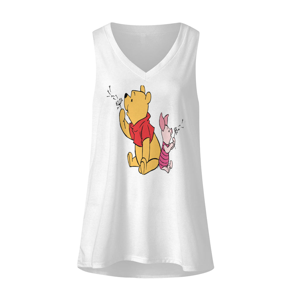 Womens Fashion Loose Tank V Neck No.QC43VP
