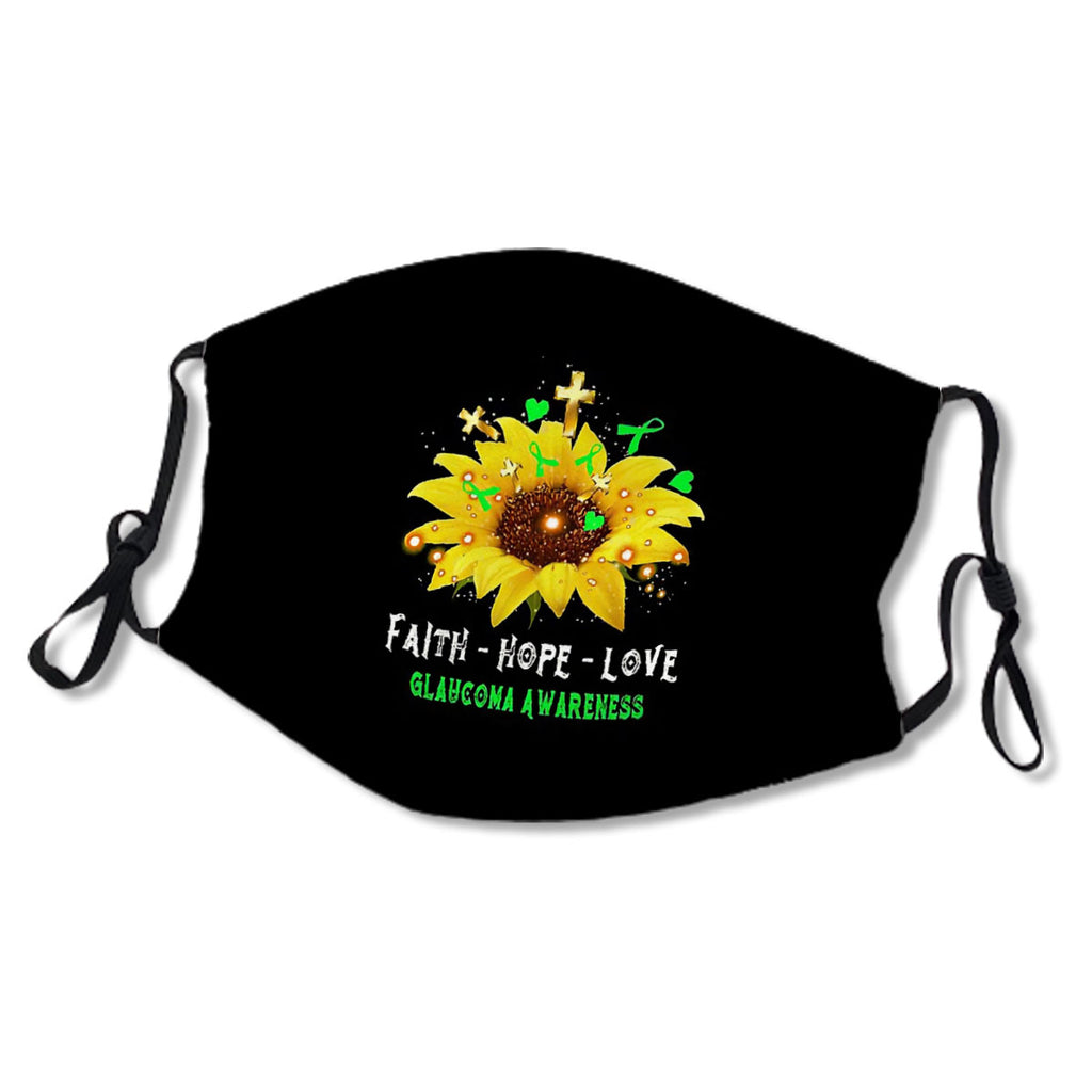 Sunflower Faith Hope Love Glaucoma Awareness No.QCYP39