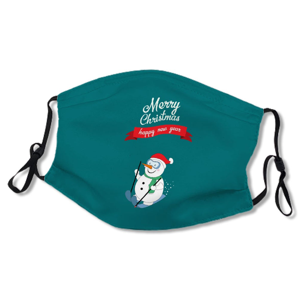 Snowman Skiing With Merry Christmas No.QH4KB4