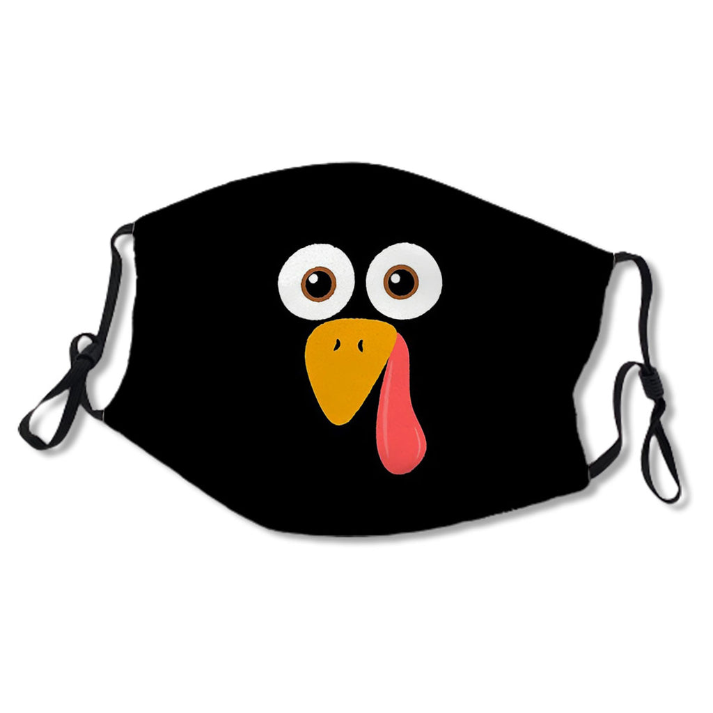 Cute Cartoon Funny Turkey Face Thanksgiving No.QHVFOS