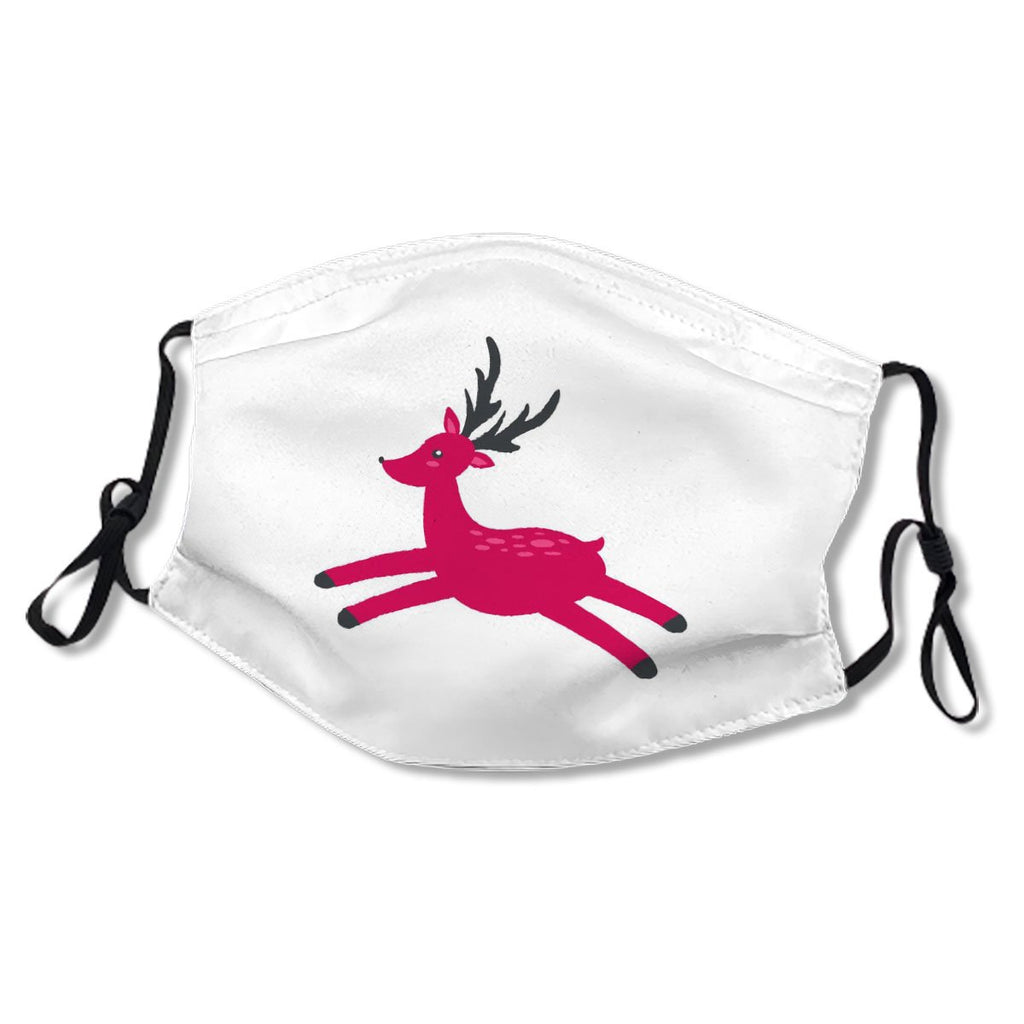 Christmas Pink Cute Deer Isolated No.QITHA7