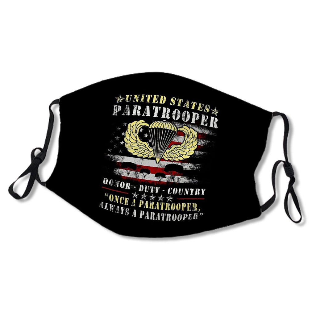 U.S Paratrooper. Honor, Duty, Country 4th of July, Patriotic Gift No.QLED76