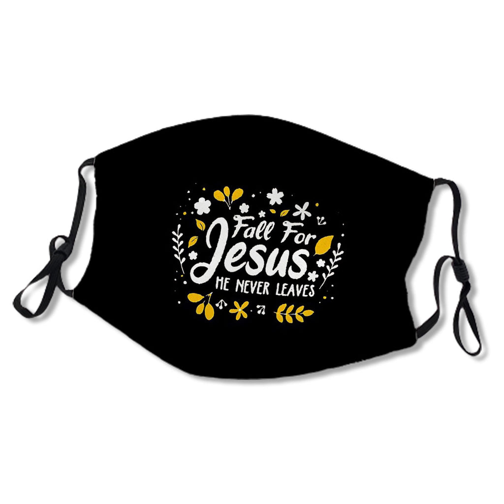 Fall For Jesus He Never Leaves - Thanksginving Mask No.Qp7Ye2