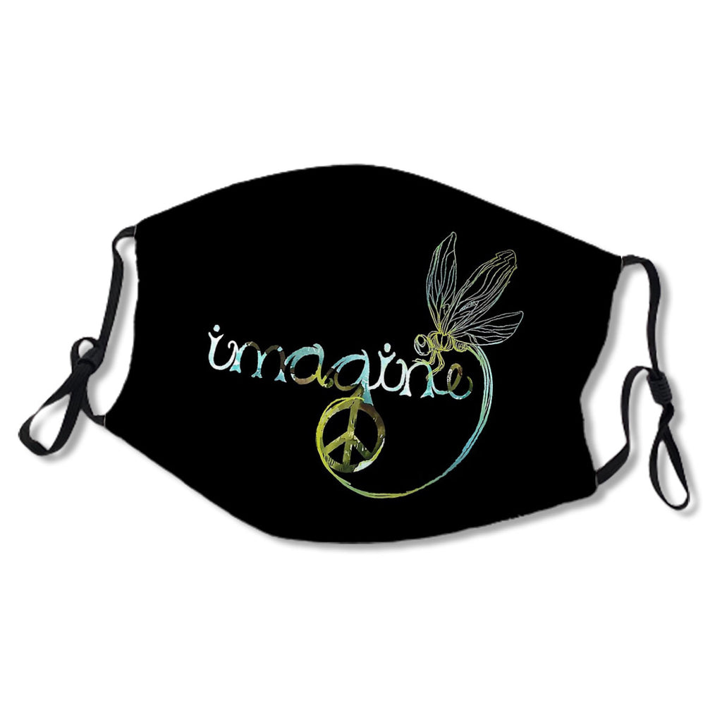 Dragonfly Imagine Hippie For Women Men Mask No.Qvyapu