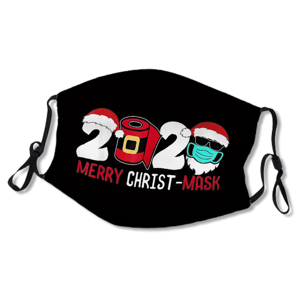 Merry Christ 2020 Quarantine Christmas Santa Face No.R96L6O