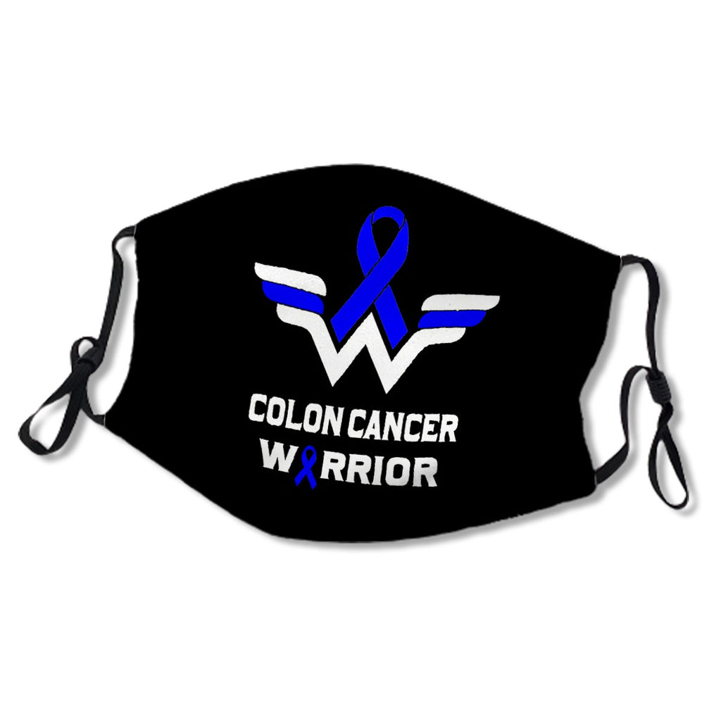 Colon Cancer Awareness Warrior Support Survivor Blue Ribbon Gifts No.RA8T3D