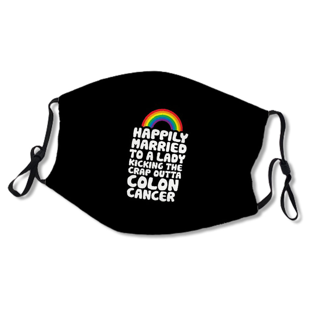 Colon Cancer Gay Lesbian Wife Support | Pride Rainbow No.RJ8YYZ