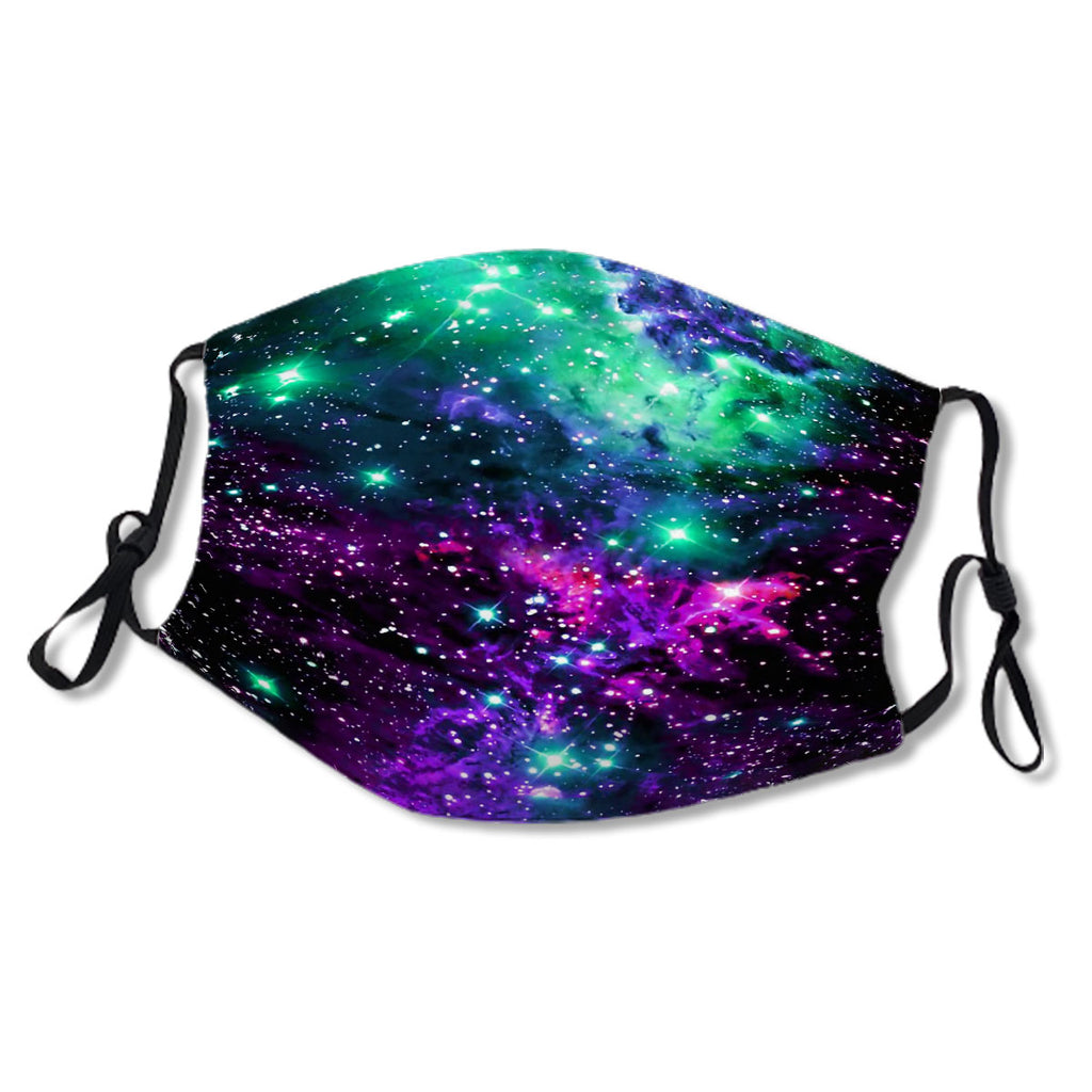 Fox Fur Nebula Mint Purple Pink Mask No.RLY2G8