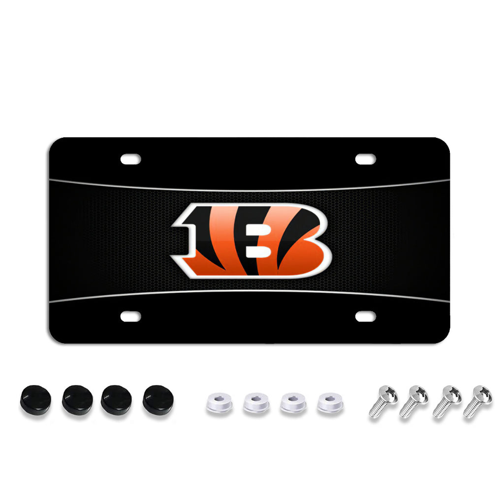 License Plate Covers, Unbreakable Tag Cover to Protect Your Car Front and Rear Plates, Fits All Standard US Plates, Screws Included No.ROV9NW