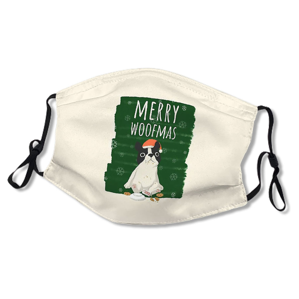 Merry Woofmas Christmas Festive Santa Hat Cookies French Bulldog No.RPD5GP