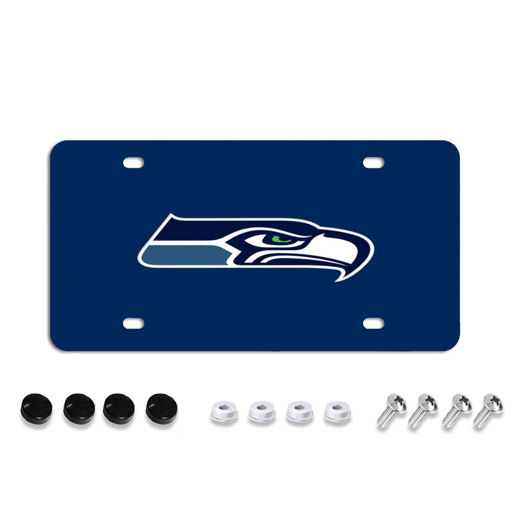 License Plate Covers, Unbreakable Tag Cover to Protect Your Car Front and Rear Plates, Fits All Standard US Plates, Screws Included No.RXS9WR