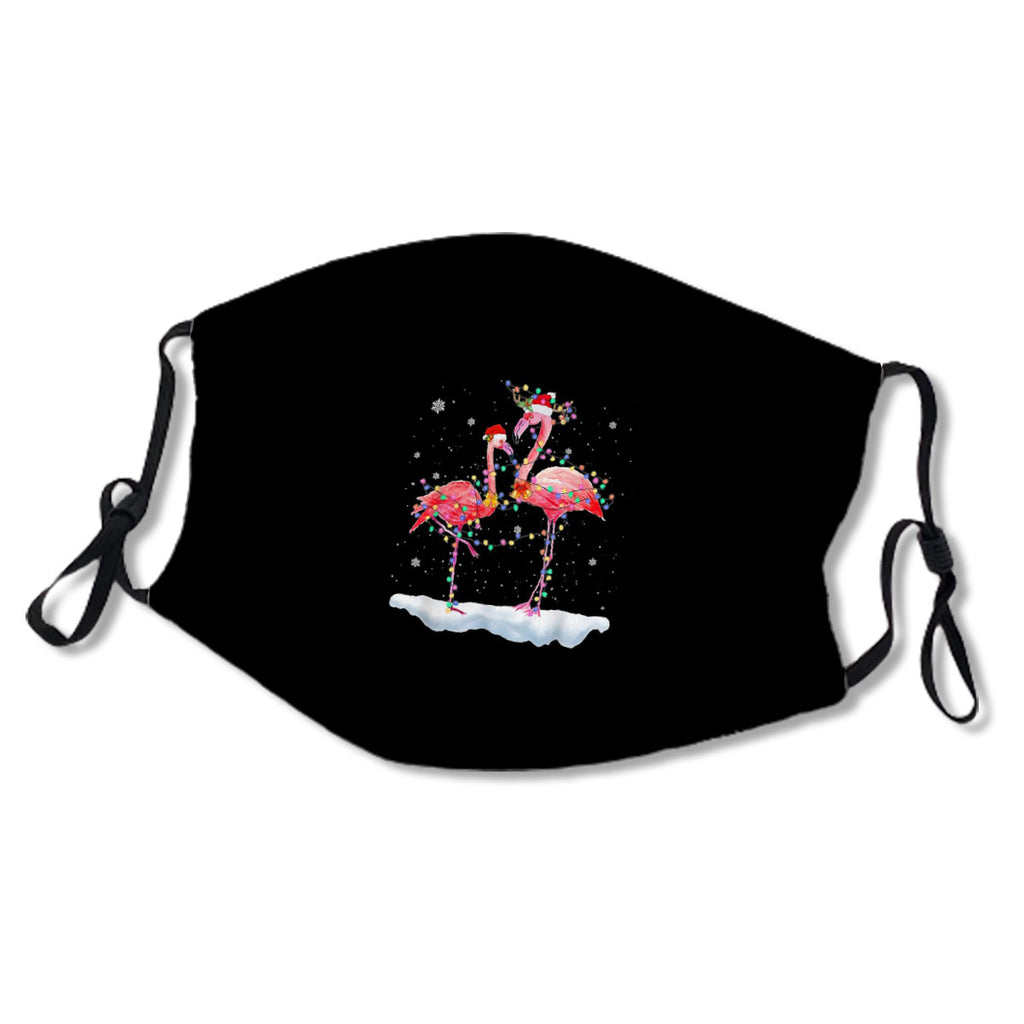 Flamingo Christmas Tree Santa Hat Xmas Light Merry Christmas No.RYBTTJ
