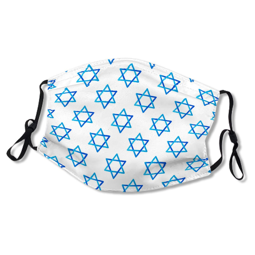 Happy Independence Day Blue Star of David pattern No.RZG7MY