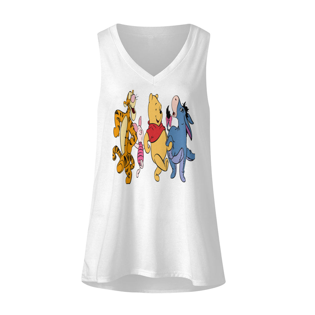 Womens Fashion Loose Tank V Neck No.RZMW9A