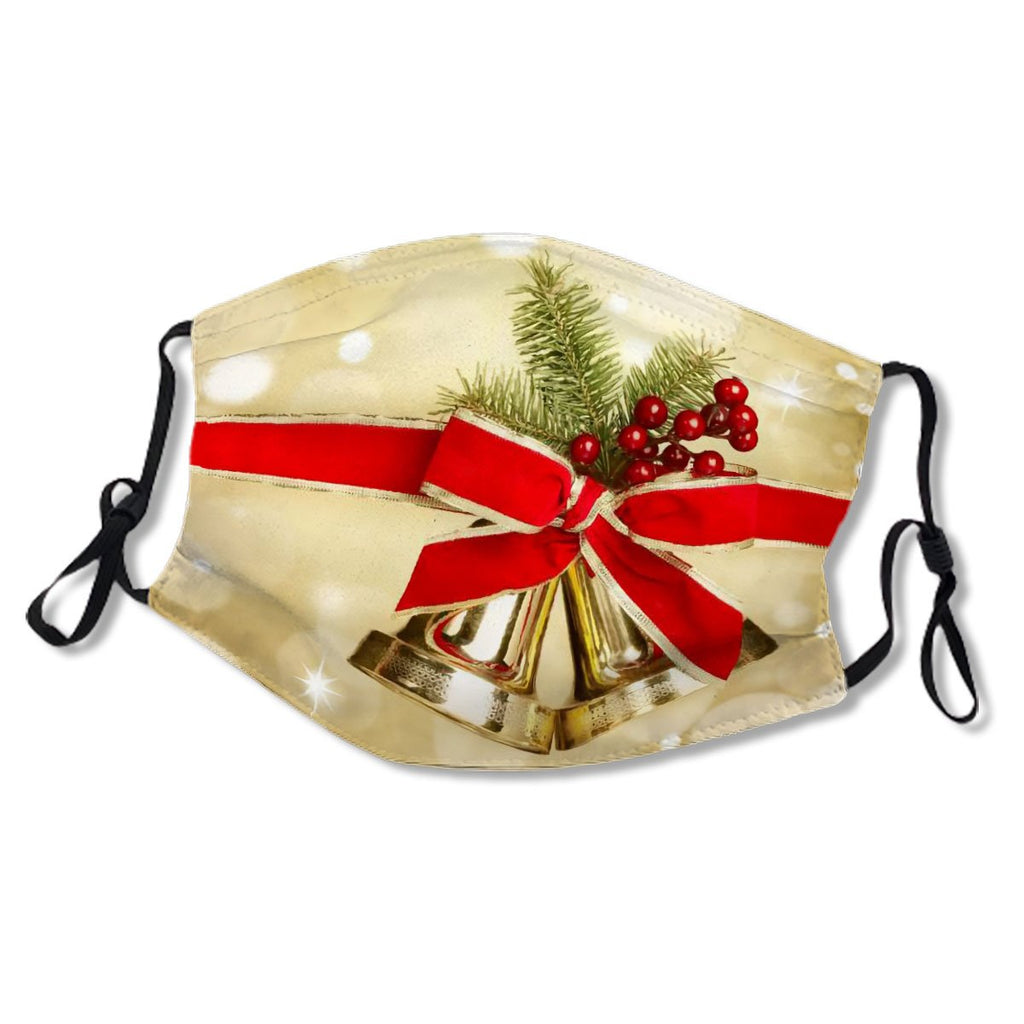 Christmas Bells With Ribbon And Mistletoe No.RZZUBG