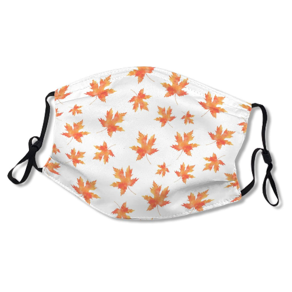 Yellow Orange Watercolor Maple Leaf Pattern No. S76SIR