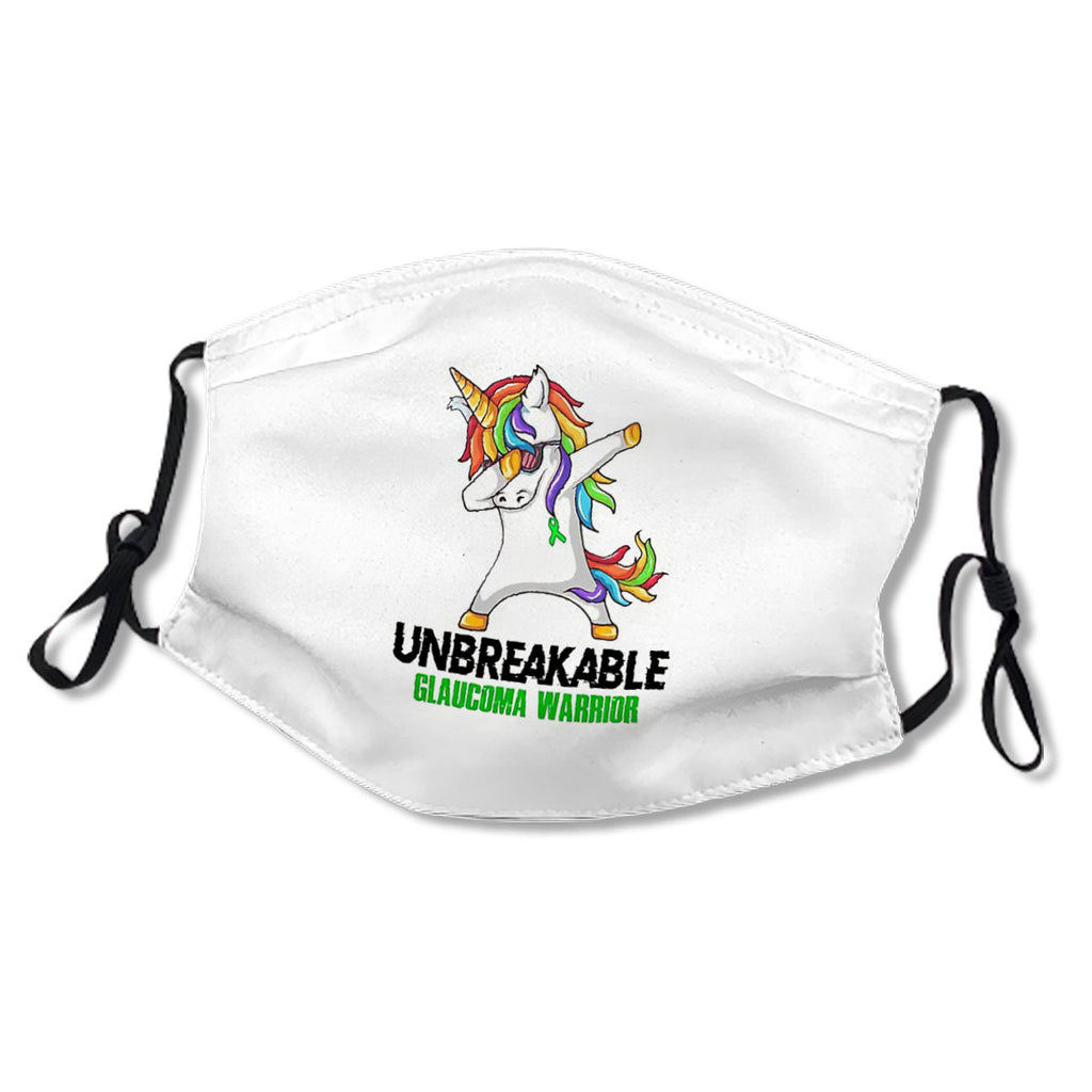 Unicorn Dabbing Unbreakable Glaucoma Warrior No.SE4ES5