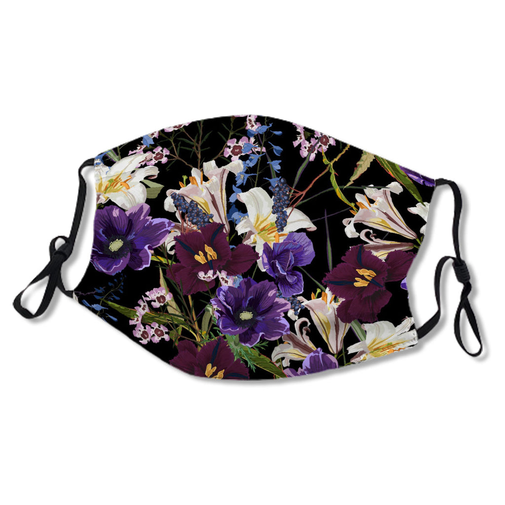 Garden Flowers Seamless Pattern Background No.SRS7UO