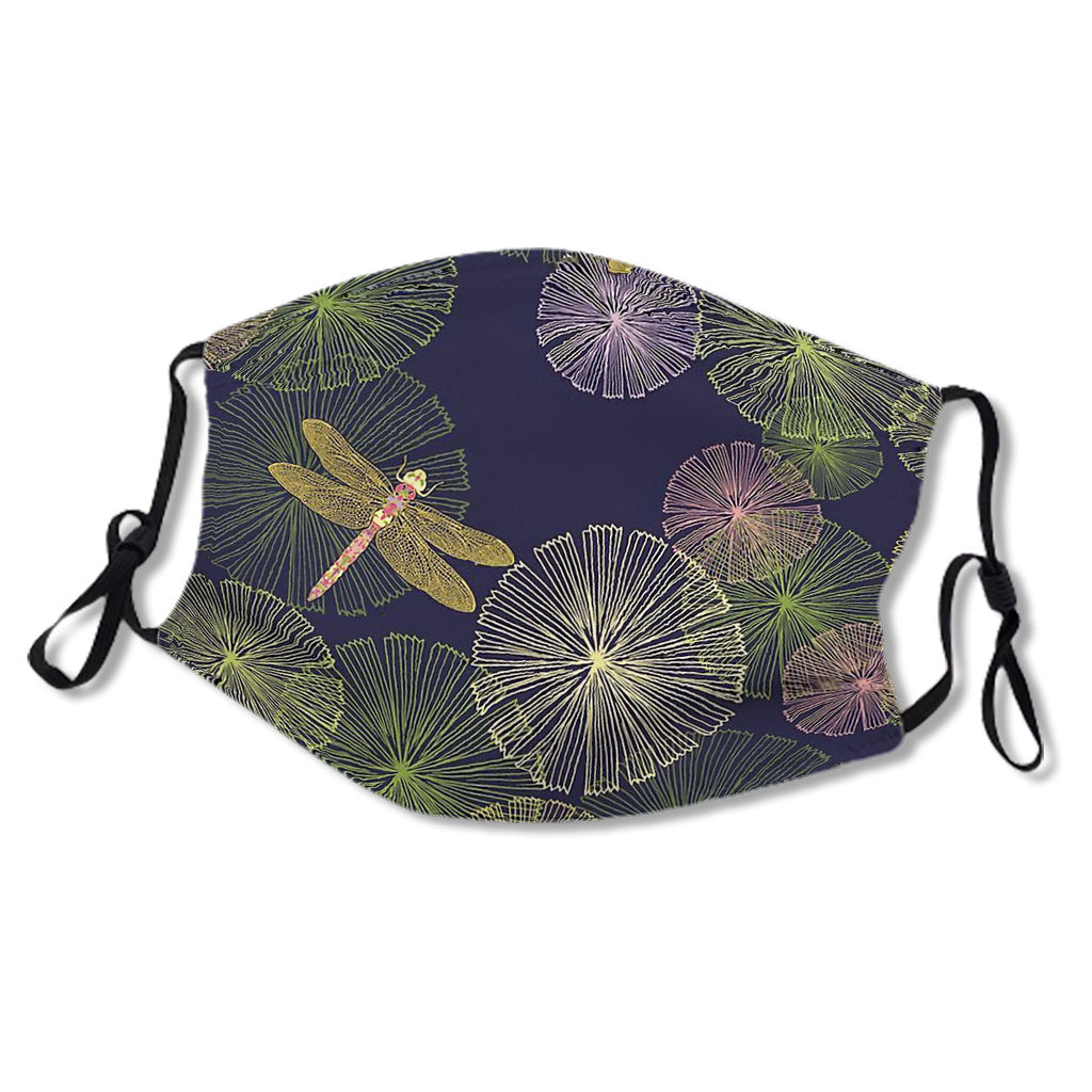 Dragonfly In A Glowing Magic Forest Mask No.Tlzc8T