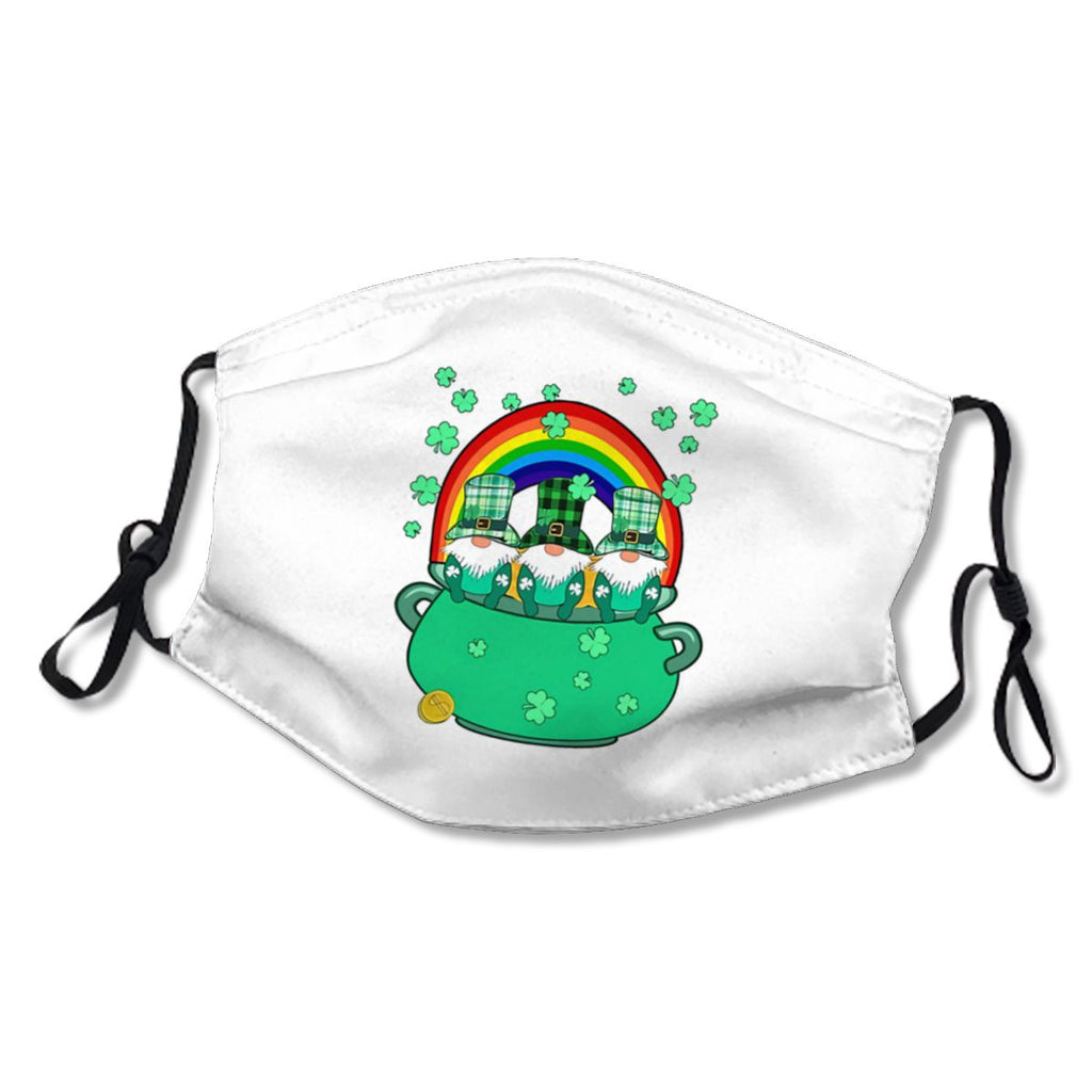 3 Cute Leprechauns Gnomes Pot Of Gold Rainbow Irish Funny NO.TMPR46