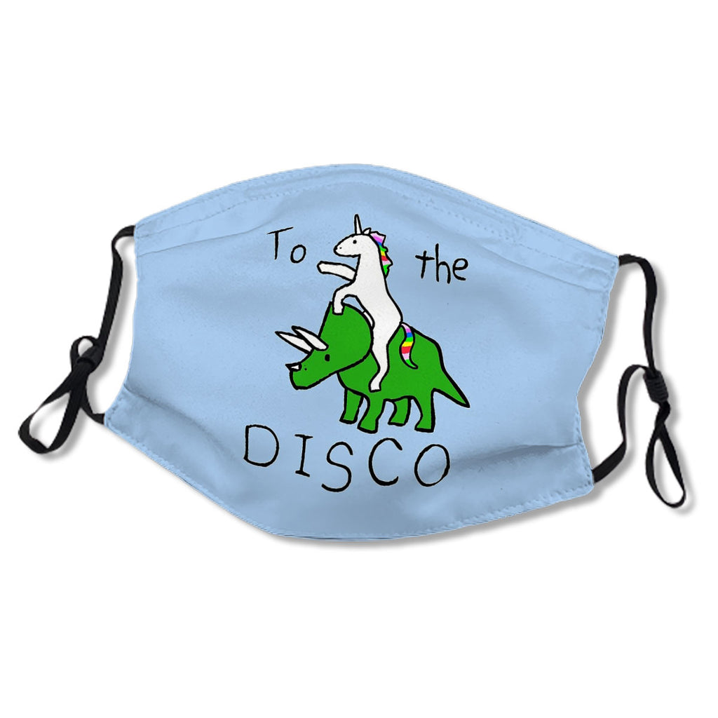 To The Disco (Unicorn Riding Triceratops) Mask No.TV2CHO