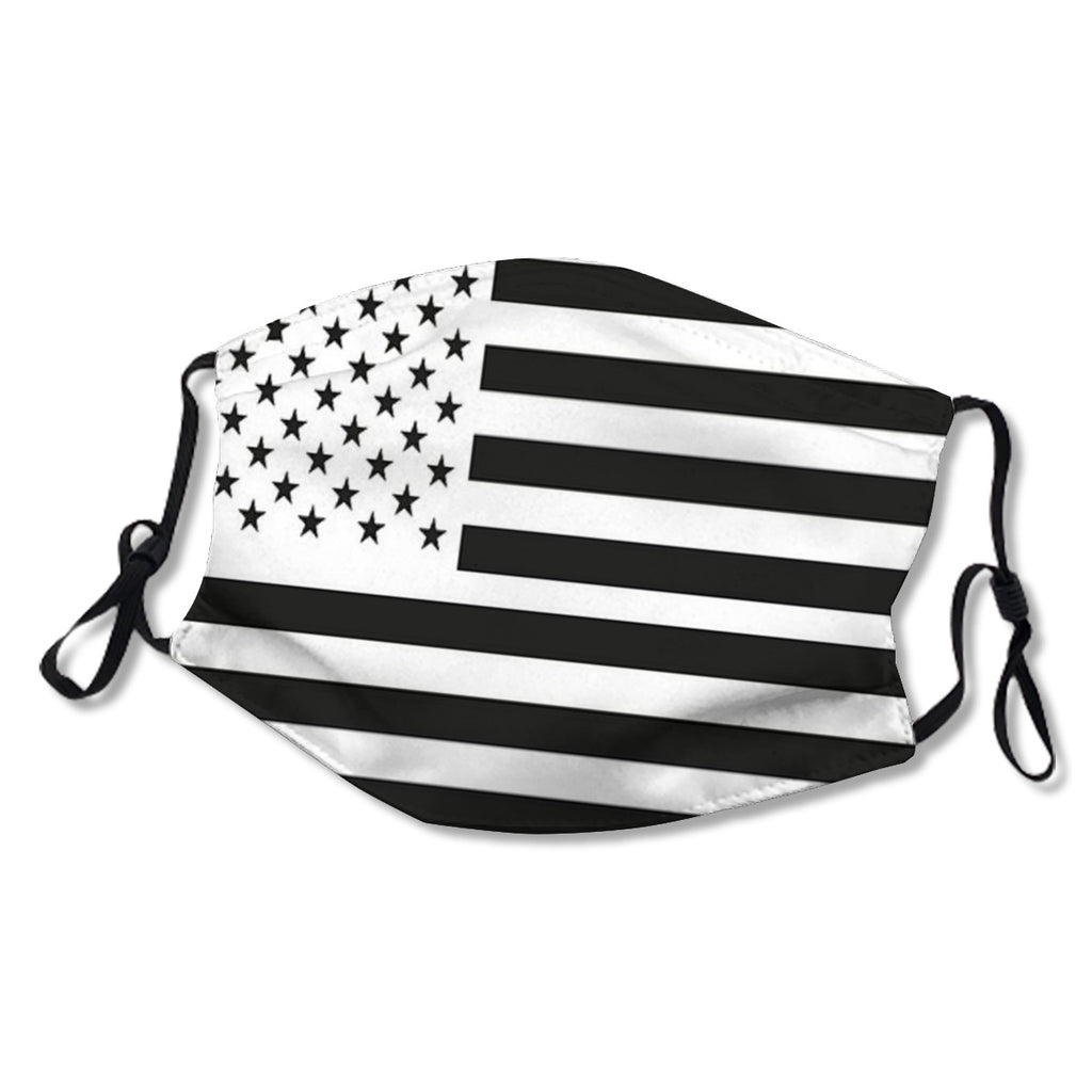 Adjustable ear straps, washable, internal nose clip, American flag mask No.TV5FYZ