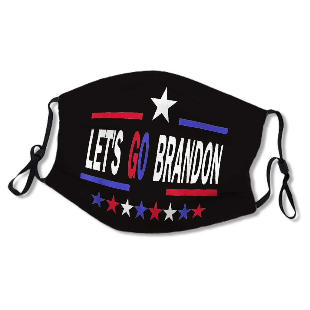 Let's Go Brandon Conservative Anti Liberal US Flag Mask No.TZTGUC