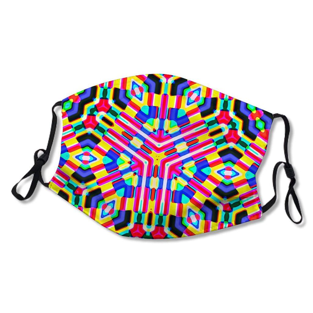 Colorful Kaleidoscope Pattern Mask NO.U2FYUH