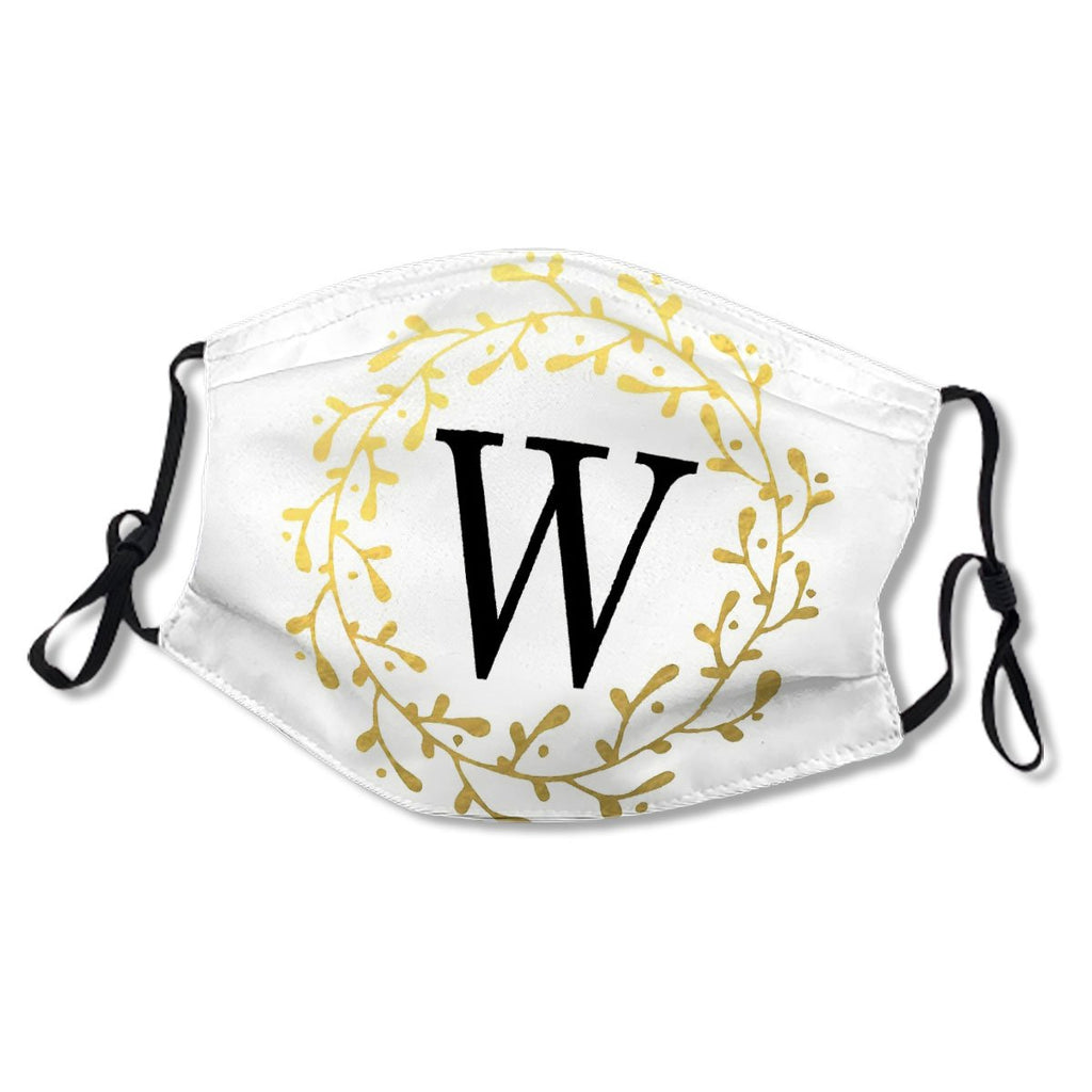 Monogram Letter W Watercolor Design Mask No.U6WXIY