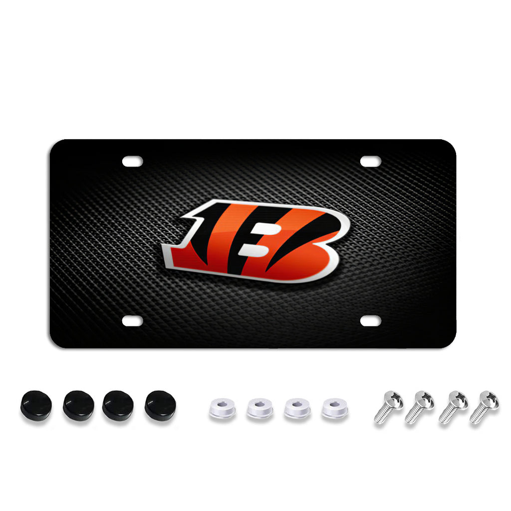 License Plate Covers, Unbreakable Tag Cover to Protect Your Car Front and Rear Plates, Fits All Standard US Plates, Screws Included No.UEH4YD