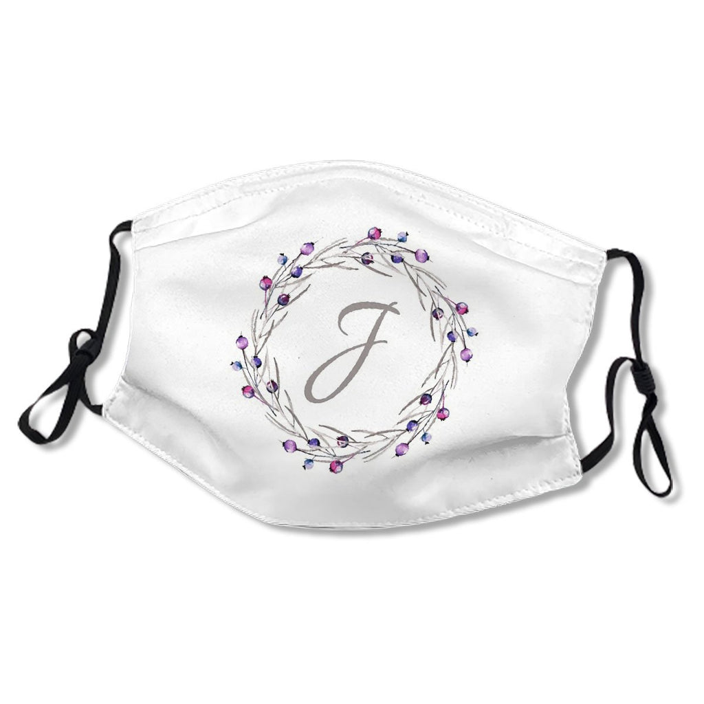 Monogram Letter J Watercolor Design Mask No.UEI5XL