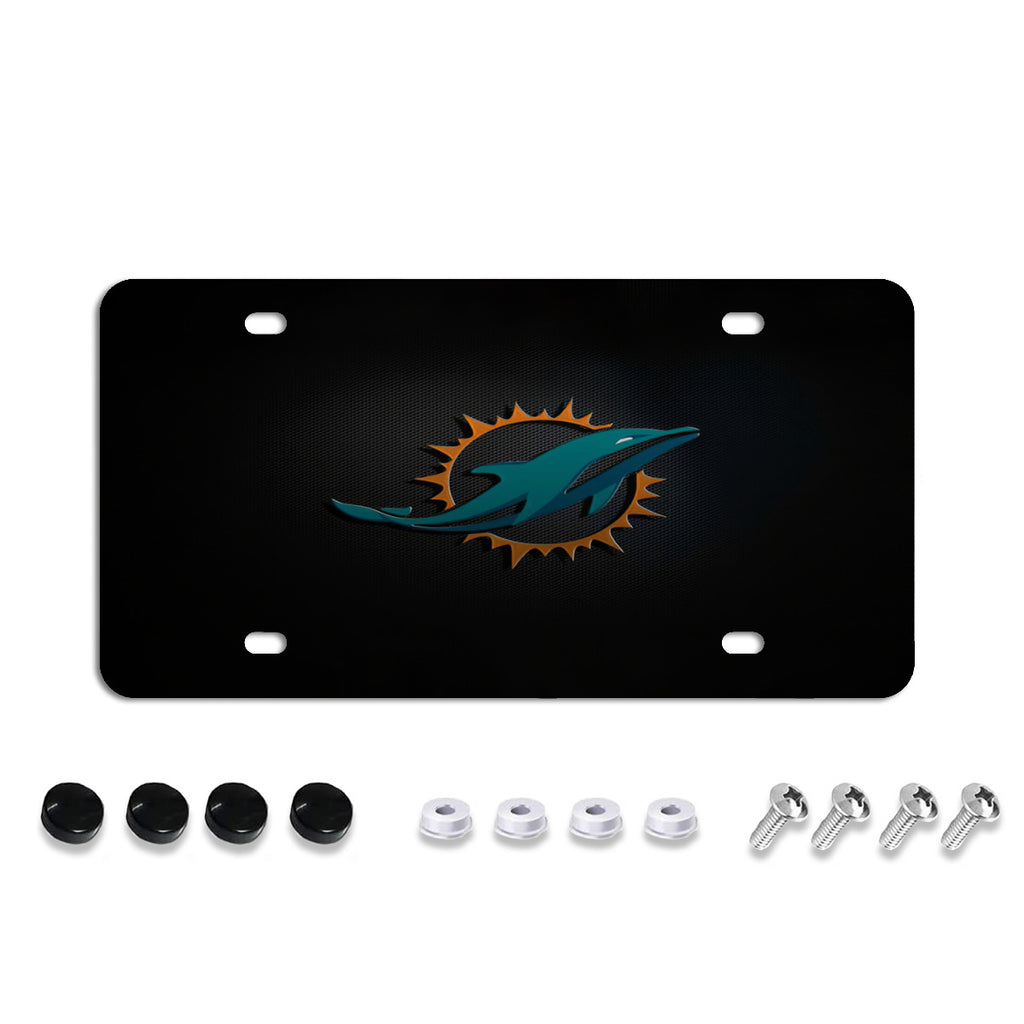 License Plate Covers, Unbreakable Tag Cover to Protect Your Car Front and Rear Plates, Fits All Standard US Plates, Screws Included No.UEWRAO