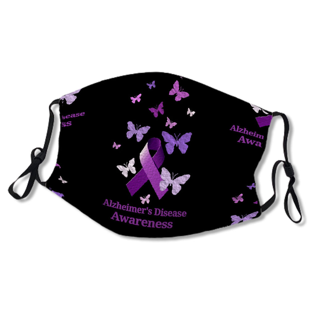 Alzheimer's Disease Awareness Purple Ribbon Cloth NO. ULA69X