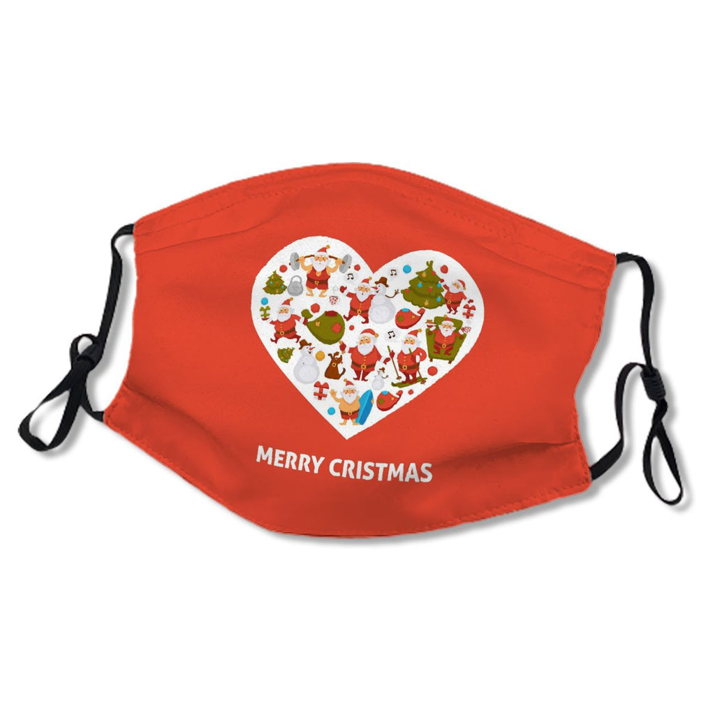 Heart Poster Of Cartoon Santa Snowman No.V2RVKH