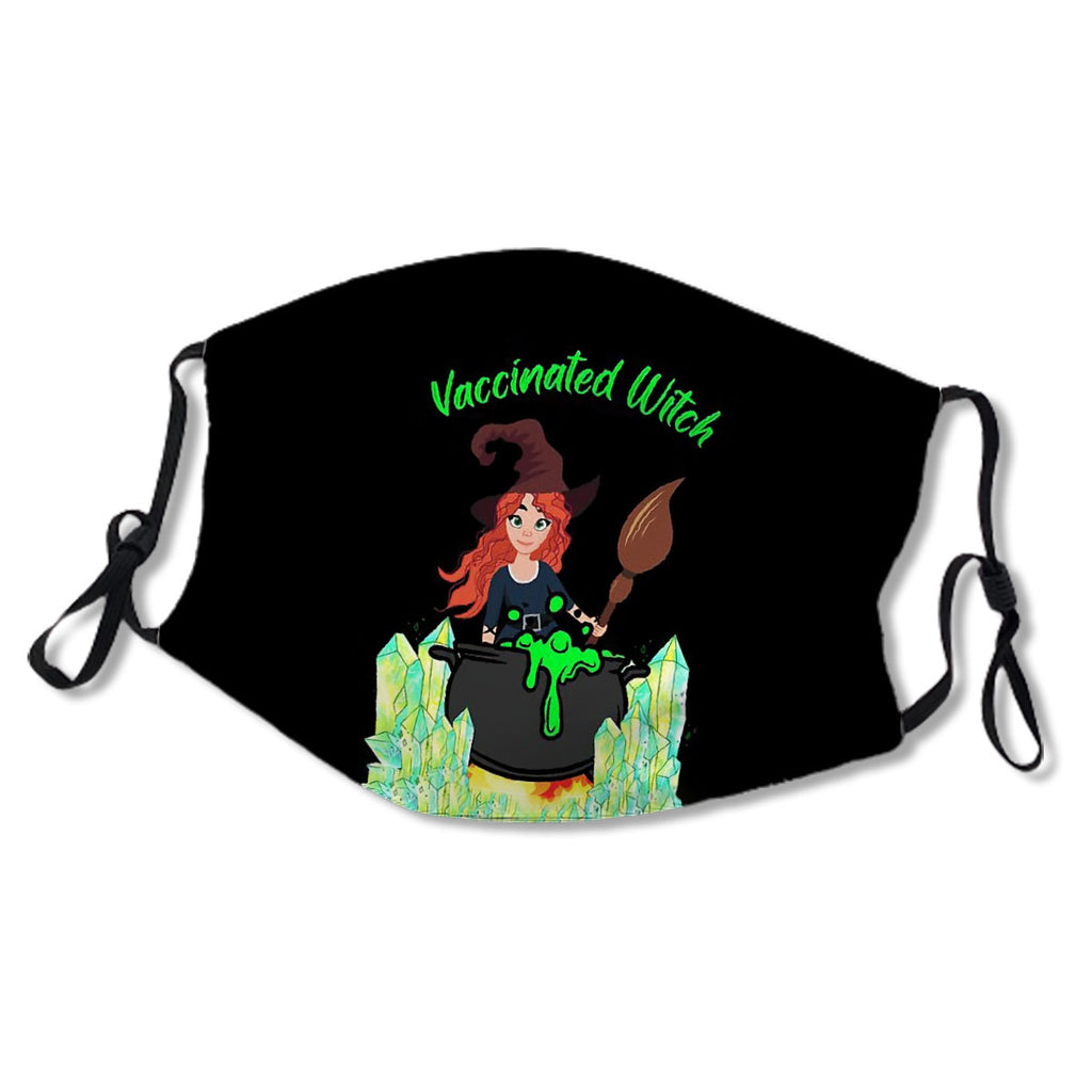 Vaccinated Witch, Fully Vaccinated Witches, Women'S Halloween Gift, Girls Magical Hocus Pocus Mask No.Ve2Rju