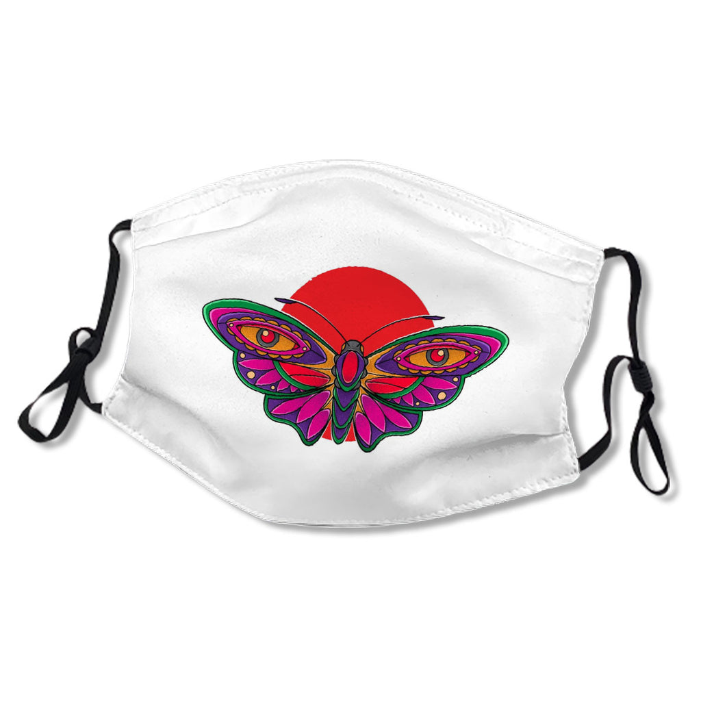 Beautiful Butterfly Flash Tattoo Mask No.VFM4UH