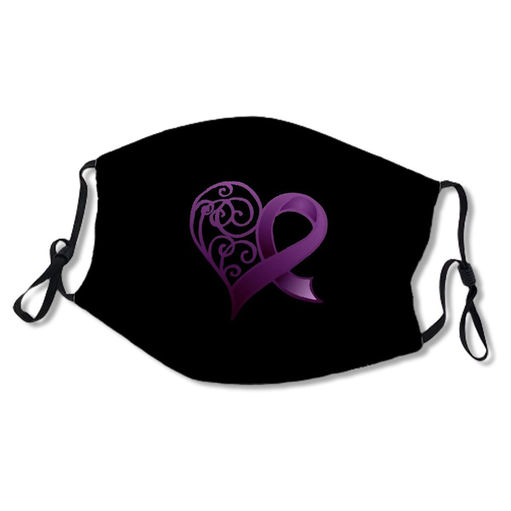 Purple Ribbon Heart No.VJWSV9