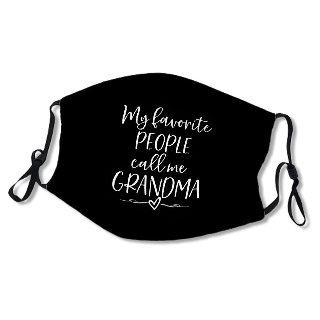 my favorite people call me grandma dark adult bib apron No.VN88TS