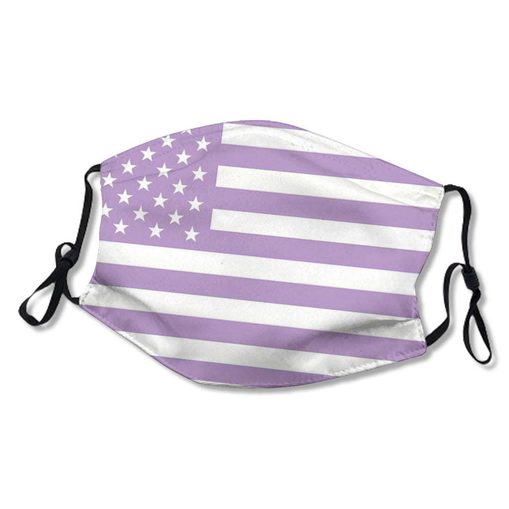 Adjustable ear straps, washable, internal nose clip, American flag mask No.VO53A8