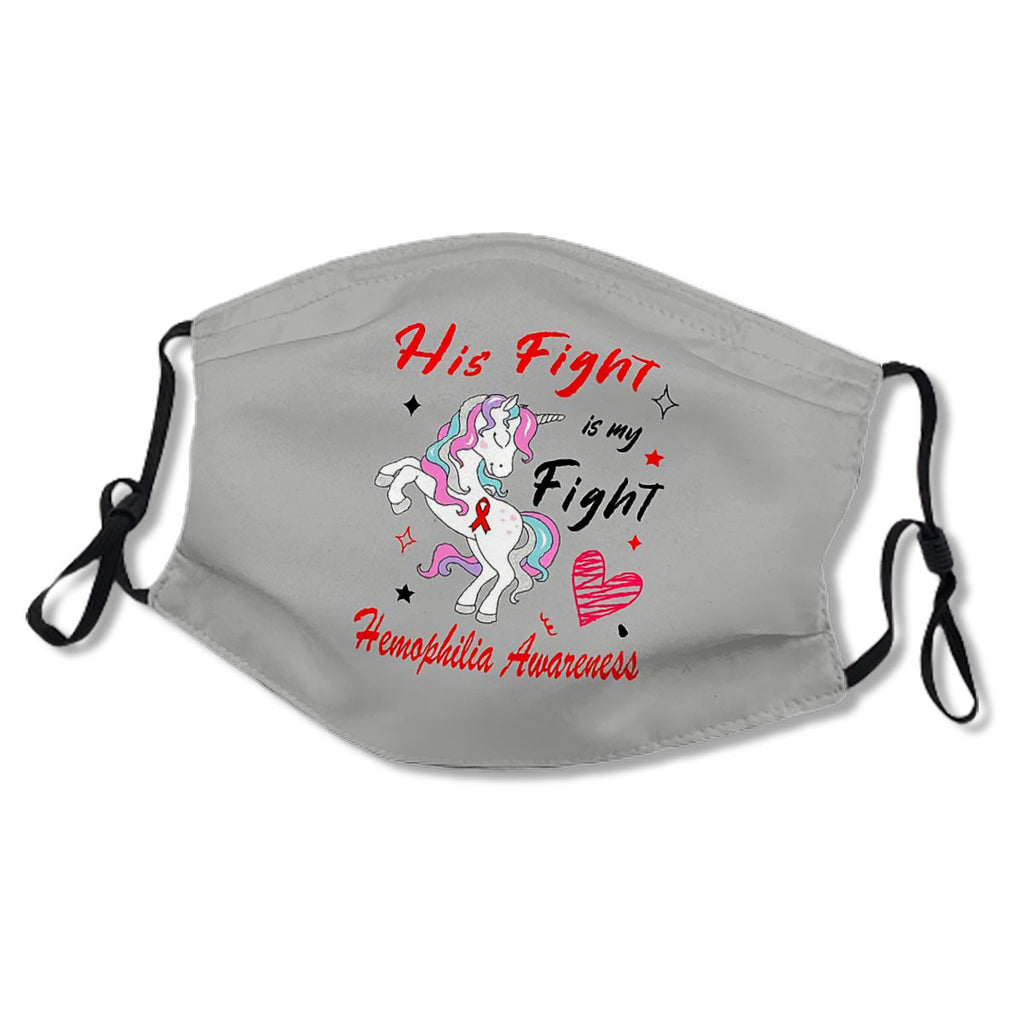 His Fight Is My Fight Hemophilia Awareness / Funny Unicorn Hemophilia Awareness Gift No.VTFF4H