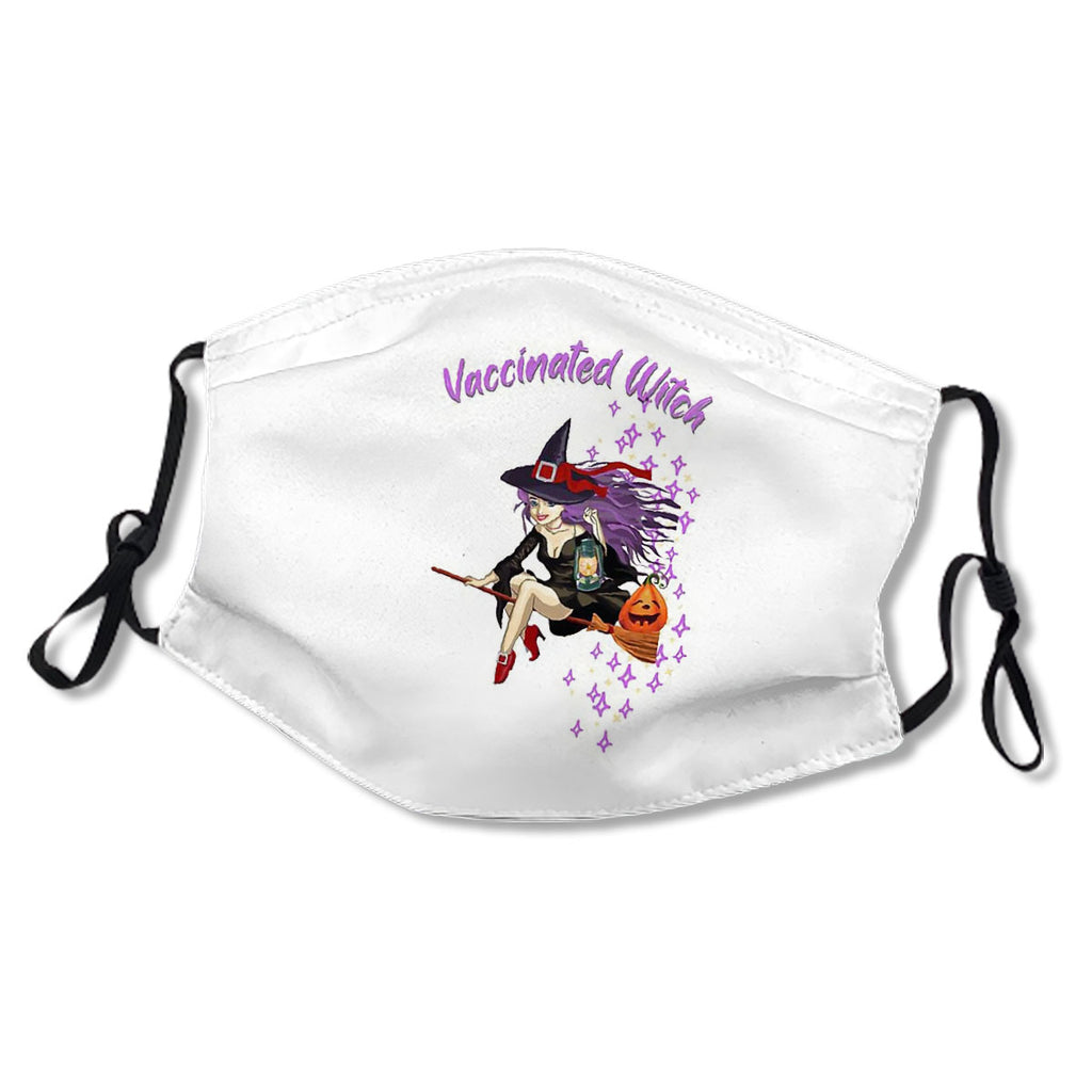Vaccinated Witch, Fully Vaccinated Witches, Women'S Halloween Gift, Girls Magical Hocus Pocus Mask No.Vxogj3