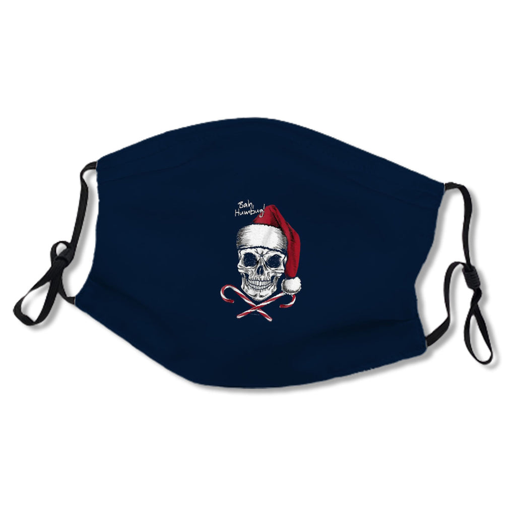 Skull Bah Humbug Christmas Funny Santa No.WAGMU3