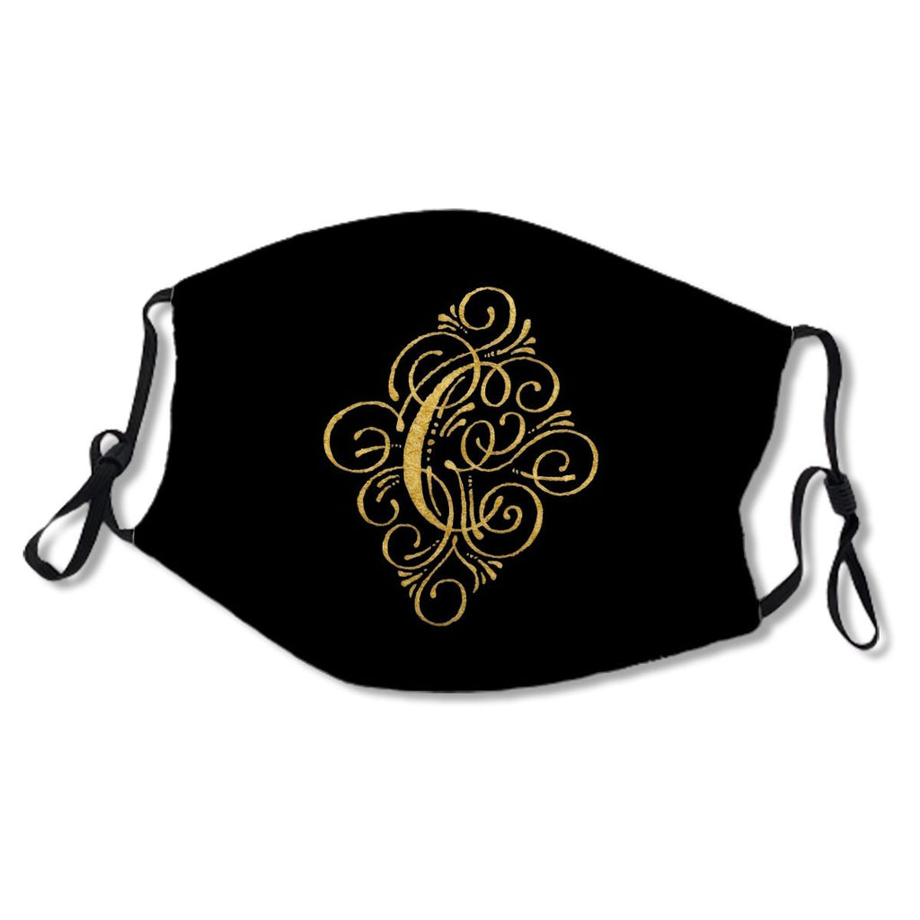 Monogram C Calligraphy Gold Mask No.WHWNIO